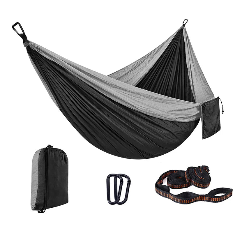 Custom 210T Parachute Nylon Hammock with Logo | 200kg Capacity, 1 MOQ, Camping