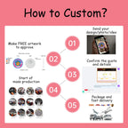 Custom Enamel Pins with Logo – 1 MOQ, Free Design, 20-Day Lead