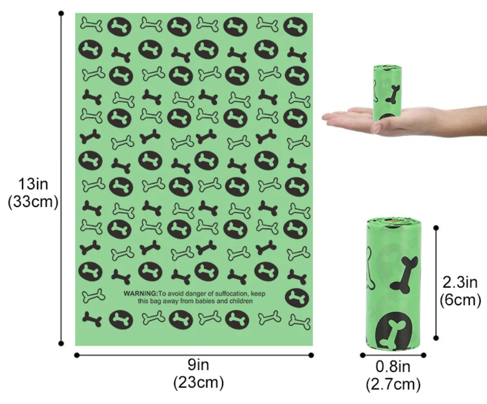 Custom Cornstarch Dog Poop Bags | Biodegradable Compostable | Eco-Friendly Wholesale