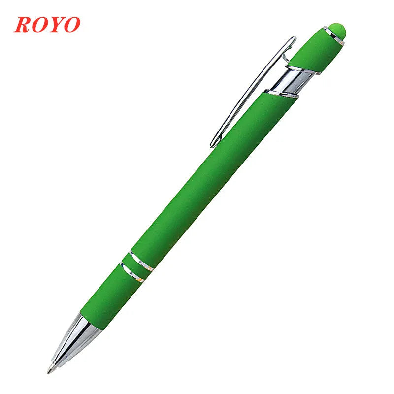 Custom Metal Stylus Pen with Logo | 2-in-1 Ballpoint MOQ 100