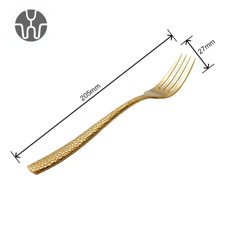 Stainless Steel Flatware Sets | 5-Piece PVD Gold | Wholesale