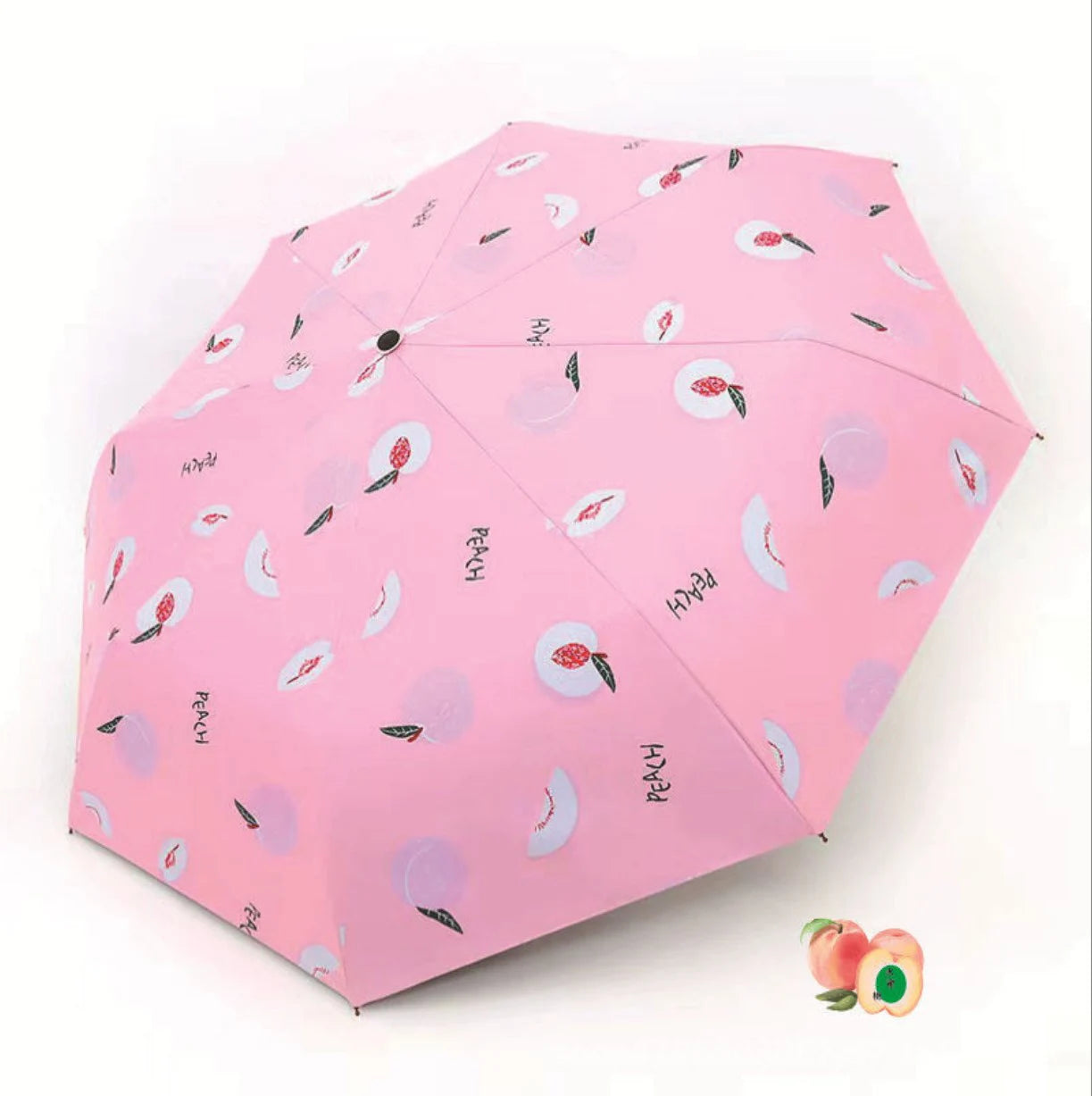 Custom 190T Pongee Umbrella with Logo | 100 MOQ Fully Automatic