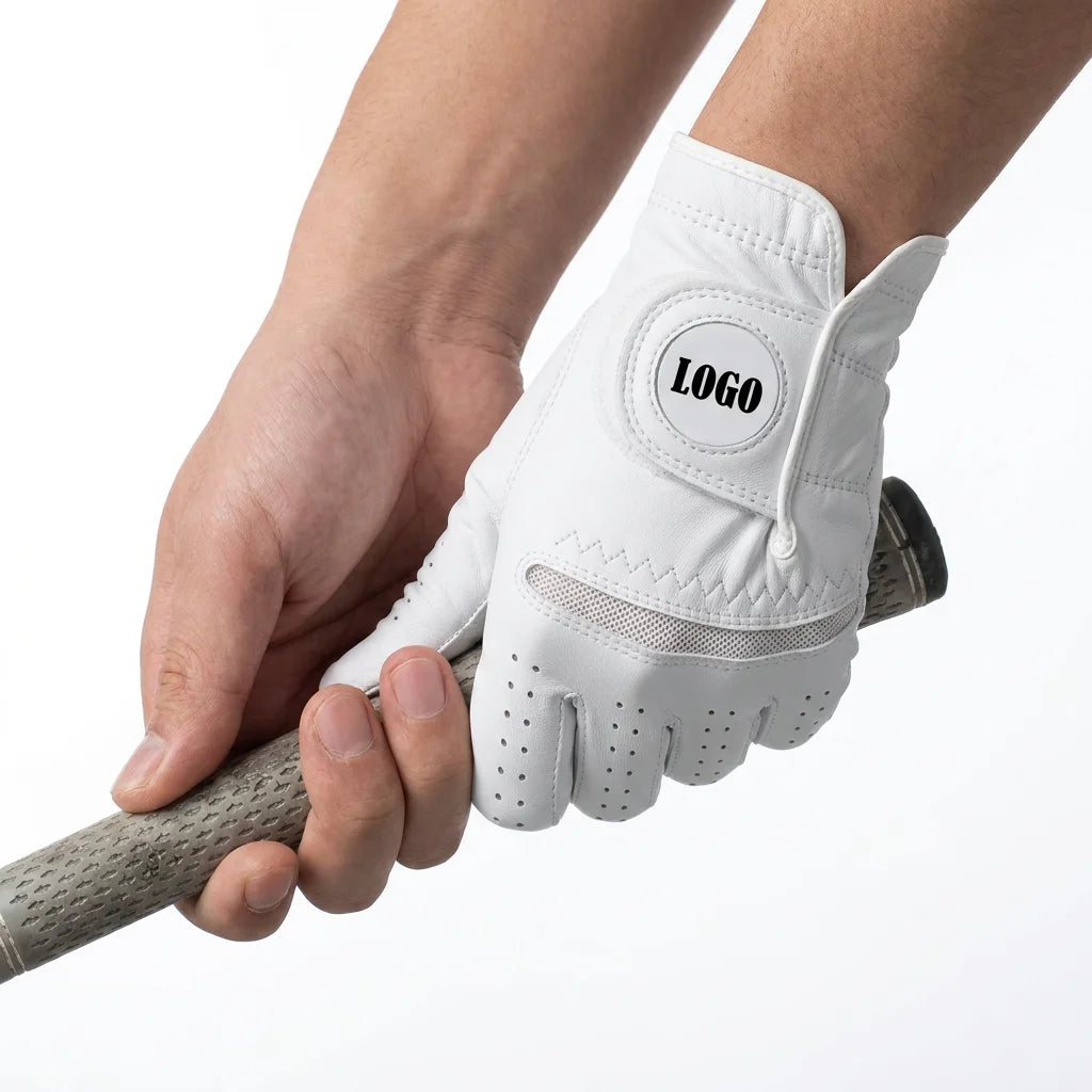 Custom Cabretta Leather Golf Gloves with Logo | Right Hand Wholesale