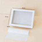 Custom Kraft Paper Window Pastry Box | Recycled Biodegradable Takeaway Box