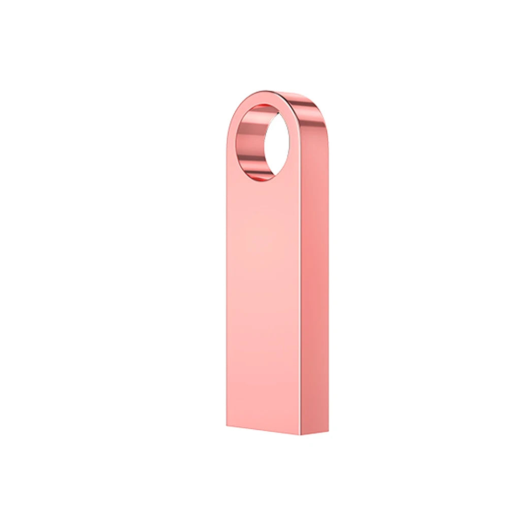 Slim Metal USB Flash Drive with Custom Logo for Everyday File Storage