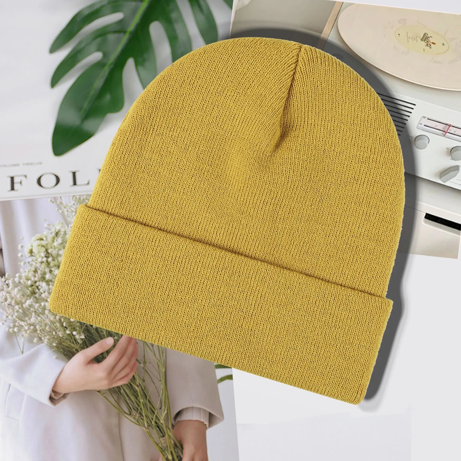 Custom Jacquard Knit Beanies with Logo | 1 MOQ Premium