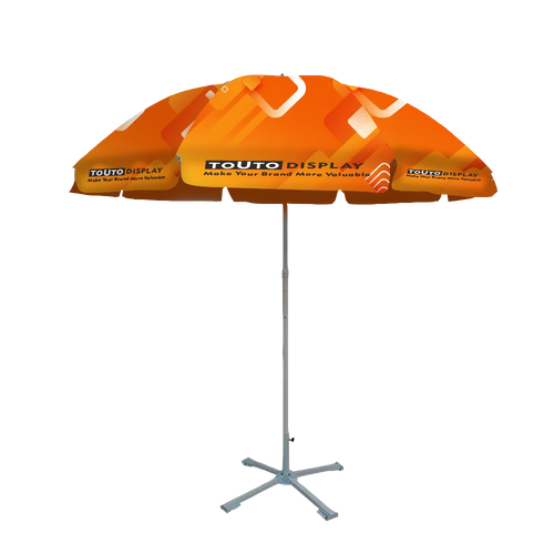 Custom Beach Umbrella 1 PC MOQ | Promotional Parasol with Logo Print