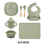 Custom Food Grade Silicone Baby Feeding Set | 100 Set MOQ | LFGB Certified