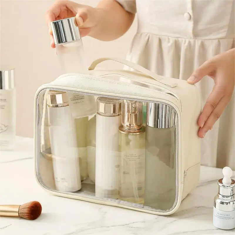 Transparent Window Cosmetic Bag | 100 MOQ | Custom Logo | 14 Day Lead