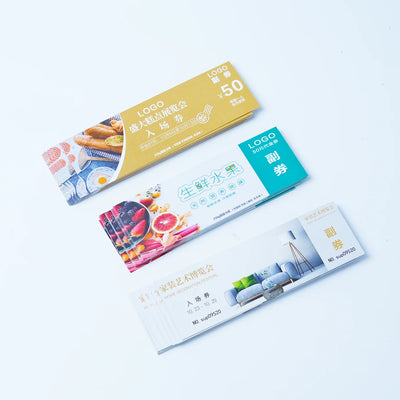 Custom Printed Tickets 10 MOQ | 1440DPI Boarding Pass Event Ticketing
