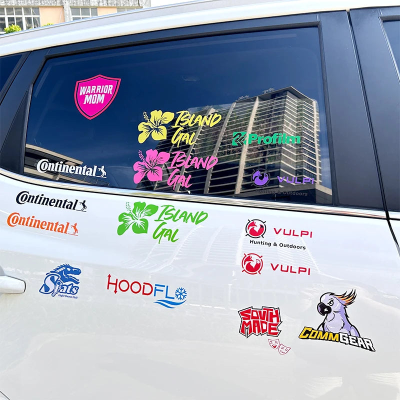 Waterproof UV Resistance Vehicle Transfer Amine Car Decals Custom Vinyl Die Cut Window Stickers 3d Car Decal