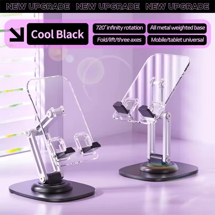 Custom Foldable Universal Tablet Stand – Adjustable Height Lifting Acrylic Desk Holder with Custom Printed Logo & Customizable Packaging