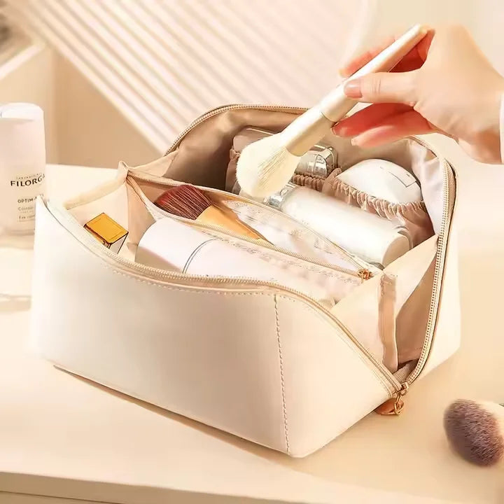 Custom PU Leather Cosmetic Bags | Free Logo at 500 MOQ