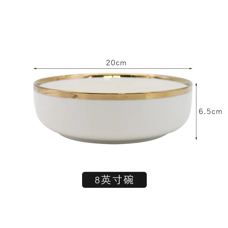 European Gold Rim Dinnerware — FDA/LFGB, 15-Day Lead, Low MOQ