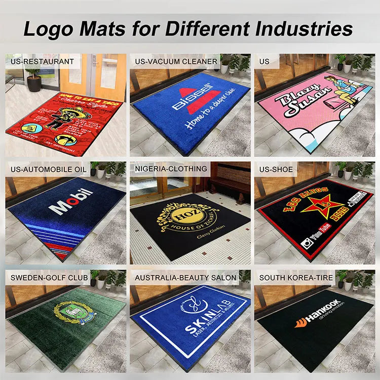 Custom Logo Outdoor Door Mats Wholesale | MOQ 50 sqm