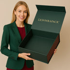 Custom 500-Piece Folding Box with Foil Stamping | Eco-Friendly Recycled Paperboard Packaging for Garments & Gifts