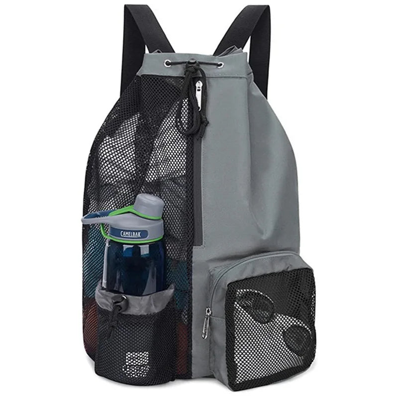 Custom Mesh Drawstring Backpack with Logo | Bulk 500