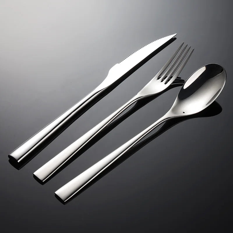 304 Stainless Steel Western Style Cutlery Knife Fork Spoon Hotel Flatware Set |  14 Yrs Factory