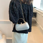 Custom Crystal Clutch Bags – PU Evening Bag with Crystal Handle