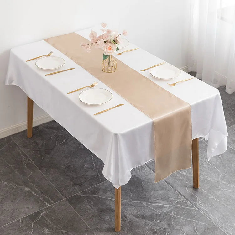Satin Table Runners | 12×108 Inch | Stocked | MOQ 10