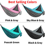 Custom 210T Parachute Nylon Hammock with Logo | 200kg Capacity, 1 MOQ, Camping