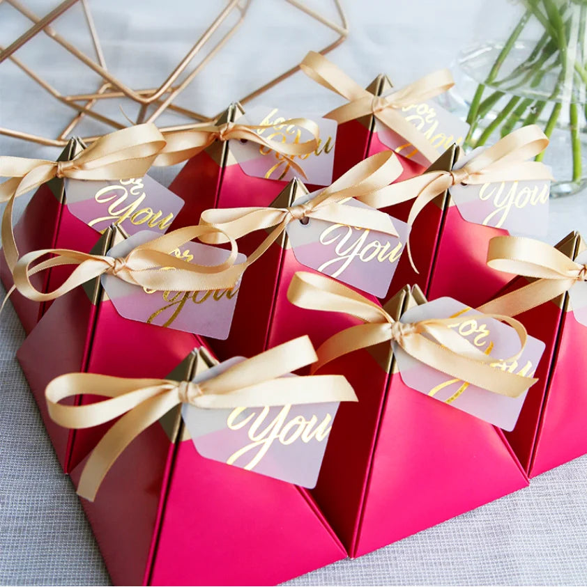 Triangle Favor Boxes | Wedding Favors | MOQ 50