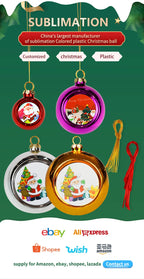Custom Sublimation Christmas Ornaments with Logo | MOQ 5000
