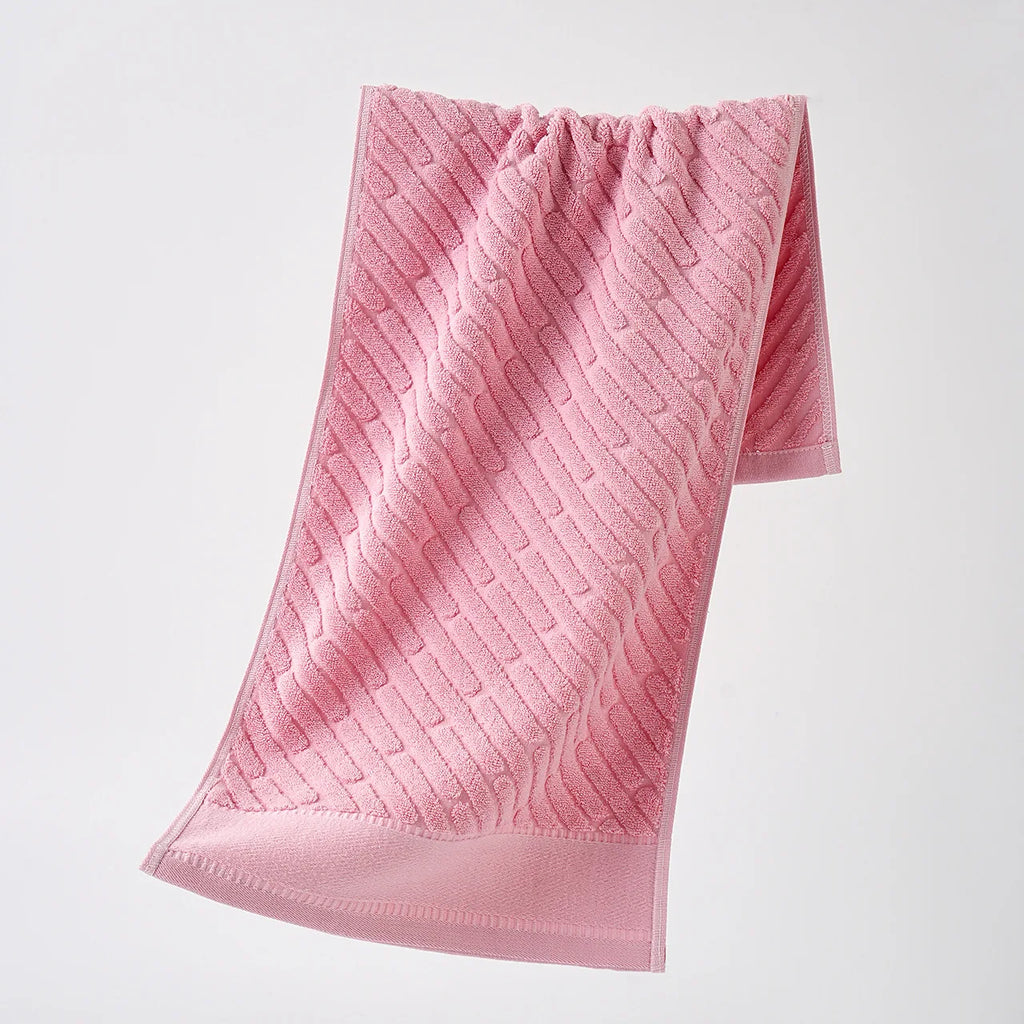 100% Pure Cotton Extra-Thick Face Towel | 120g | OEM Logo | 1 MOQ | Hotel Spa