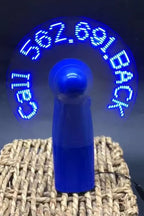 Custom Mini Handheld LED Message Fan for Promotion | USB Battery
