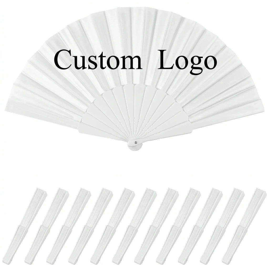 Custom Printed Hand Fans with Logo – 100 MOQ, 7-12 Day Lead