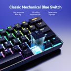 Custom 60% Mechanical Gaming Keyboard | Blue Switch
