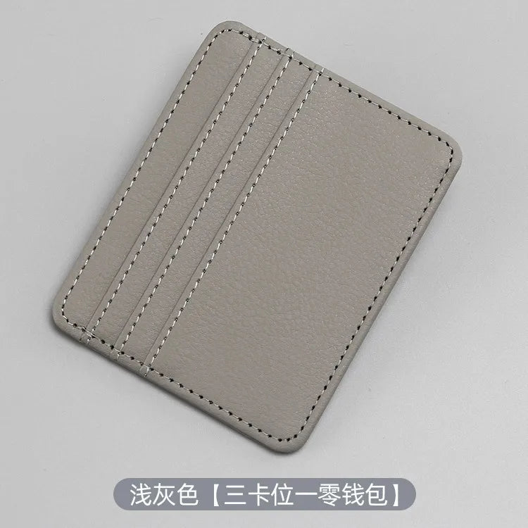 Custom Slim PU Leather Cardholder – Personalized Credit Card Holder With Logo Printing