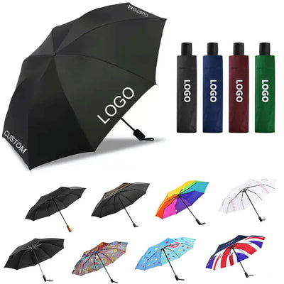 Custom Automatic Umbrella | 1 PC MOQ 190T Pongee Promotional Gift