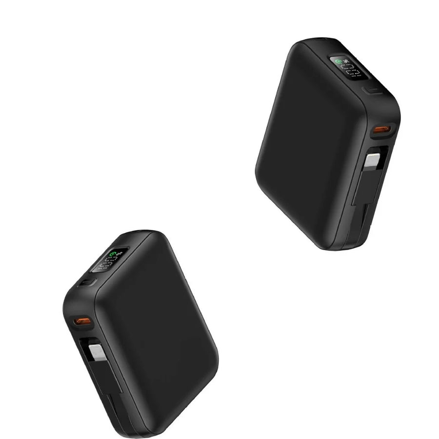 Custom Logo Mini Power Bank with Strap and Display Screen