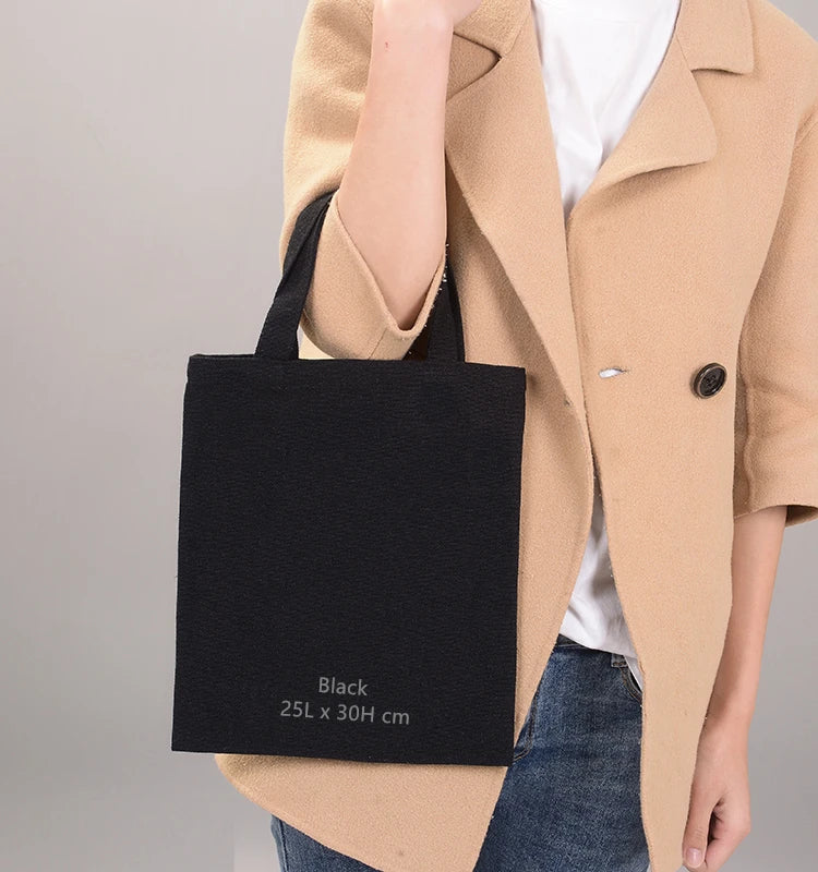 Custom Cotton Canvas Tote Bag: Eco-Friendly, Screen/Full-Color Print, MOQ 500 for Trade Shows & Conferences