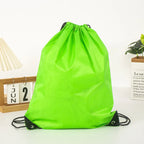 Custom Microfiber Synthetic Leather Drawstring Bag: Waterproof, Thermal Print Logo, MOQ 50 for Gym & Camping