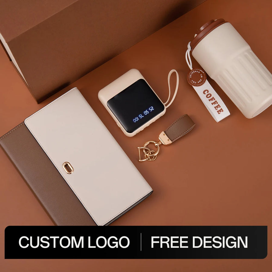 Luxury Corporate Gift Sets with Logo – 5-in-1, 100 MOQ