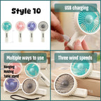 Custom Outdoor USB Portable Mini Cooling Fan with Logo | MOQ 100