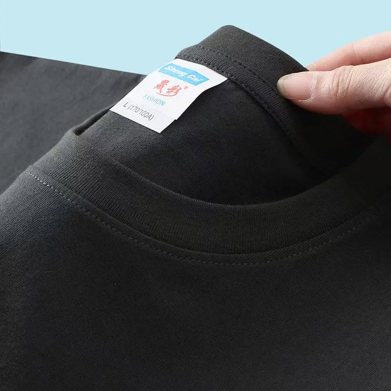 Men’s Oversized Cotton T-Shirts (180 GSM, Custom Logo Ready)