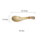 Custom Porcelain Spoons: 30mL, 3mm, BSCI/FDA | Japandi Tableware for Restaurants & Hotels