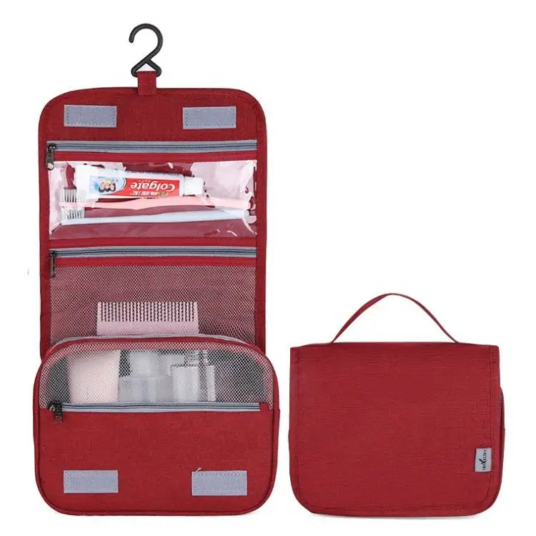 Custom Hanging Toiletry Bag — 500 MOQ, 35-Day Lead Time