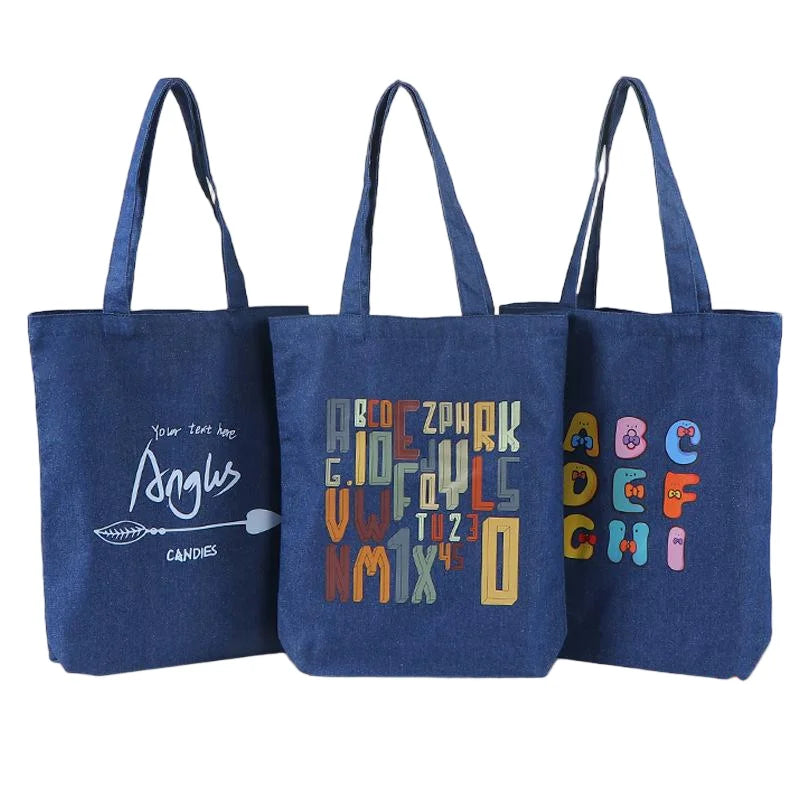 Large Cotton Canvas Tote Bag – Custom Printed Eco-Friendly Shopping Bag With Logo