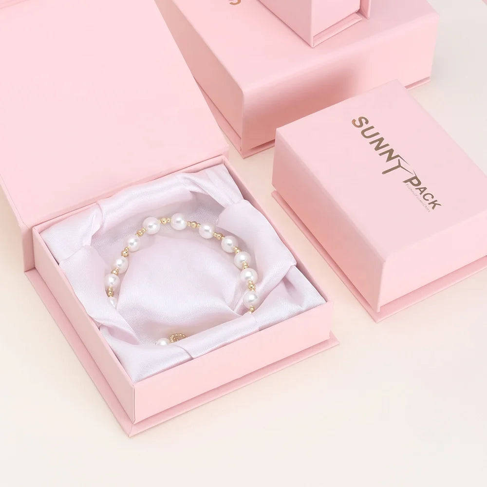 Custom Jewelry Boxes with Logo – Magnetic Closure, Velvet Insert