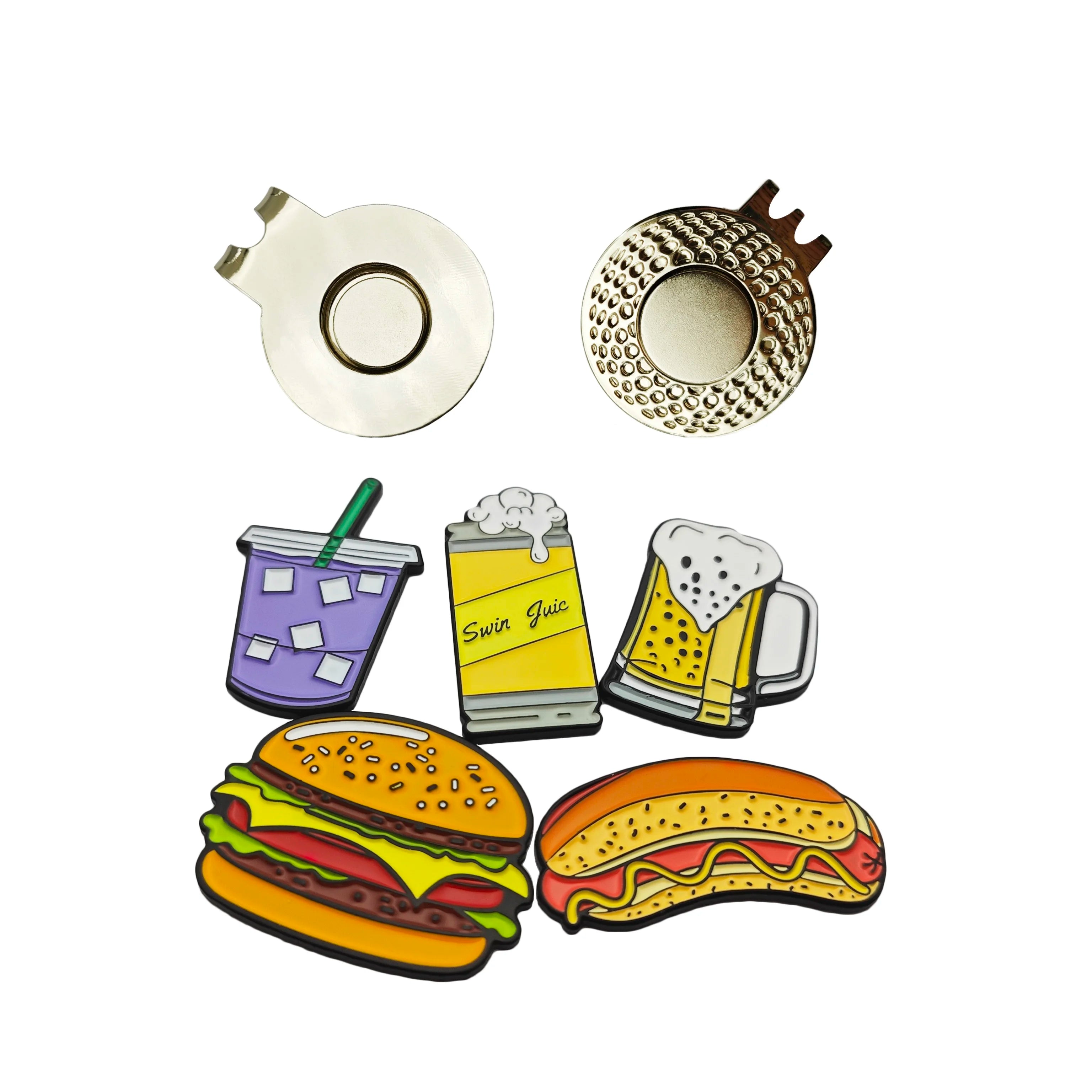 Custom Golf Ball Markers with Logo – 3-in-1 Divot Tool & Hat Clip