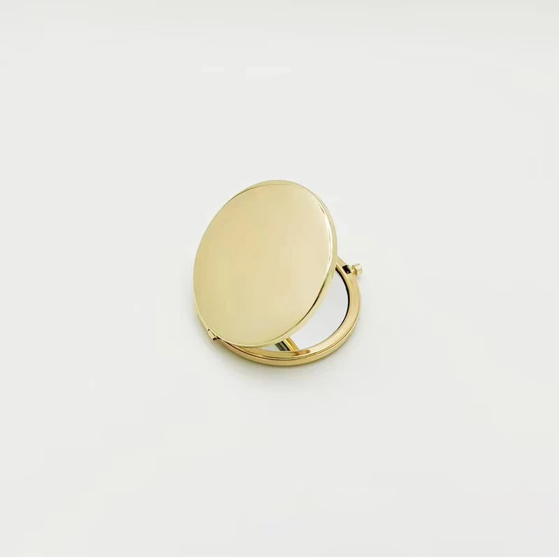 Custom Logo Metal Compact Mirrors | Bulk MOQ 50