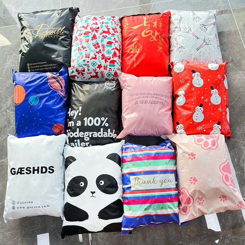 Custom Pink Poly Mailers 12wire | Logo Printing LDPE/HDPE Shipping Bags