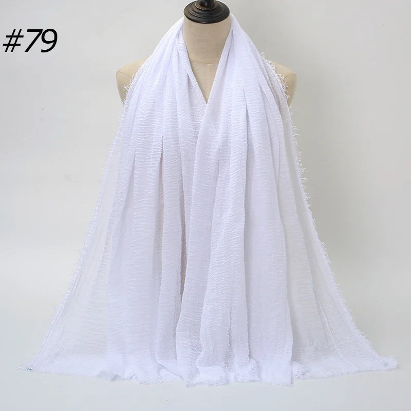 Wholesale Polyester Scarves: 105 Colors, 10-Day Lead, 90x180cm | Spring/Summer Women's Fashion