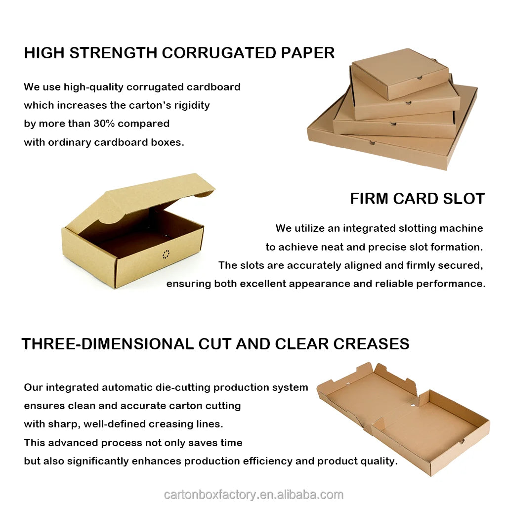Custom Logo 3-Compartment Pizza Boxes | Restaurant Packaging MOQ 500