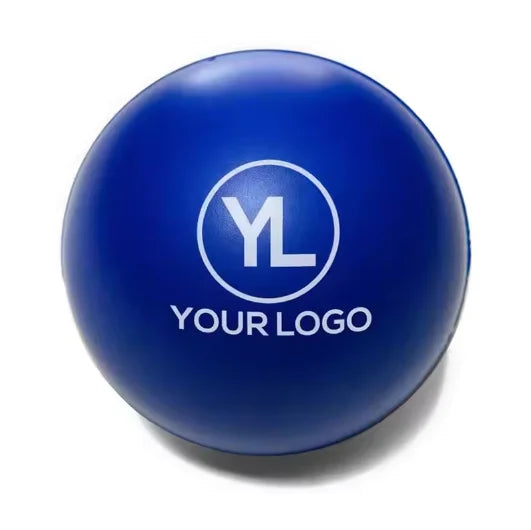 Custom PU Stress Relief Balls | Logo Printing $0.20/pc | 100 Pcs MOQ | Bulk Promotional Giveaways