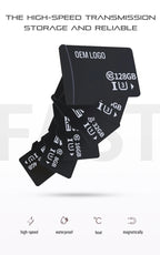 Custom OEM Logo Memory Card 128GB | Class10 MP3